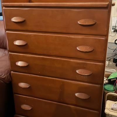 Highboy Wood Dresser