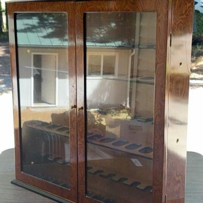 Savinelli Pipe Cabinet/Display Case - Birdseye Maple - Made In Italy