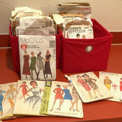 McCall and Butterick patterns. 50's 60's, 70's and later.
