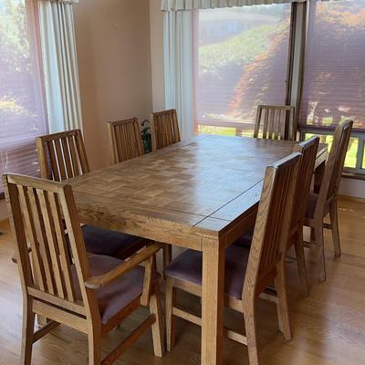 Parkay Style Dining Room Table and Chairs Late Century