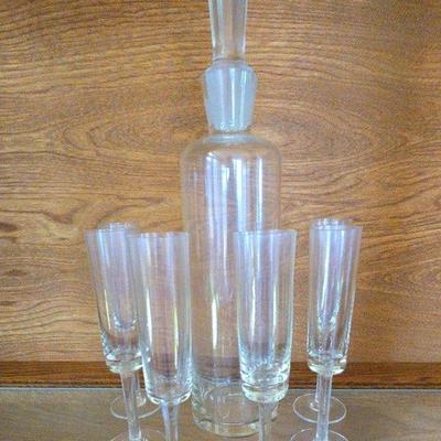 Modern Lines Decanter Set 
