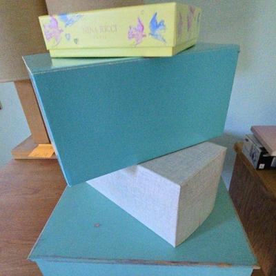 Collection of Empty Jewelry Boxes ~ Tiffany and others