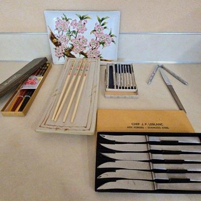 Chef J.P. Leblanc Steak Knives, Chopsticks, 