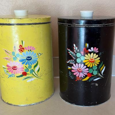 Ransburg 1950s Tall Canisters 