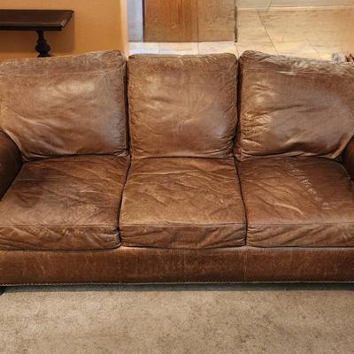 Rugged Leather Couch