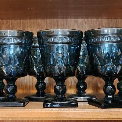 Park Lane Blue Goblets