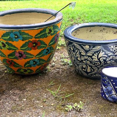 Mexican Style Glazed Pots