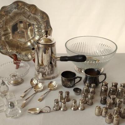 Sterling And Sterling Plated Tableware Including A Tiffany Butler's Coffee Pot