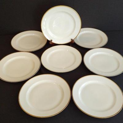 Eight Haviland Limoges "Mirabeau" Large Dinner Plates/Chargers