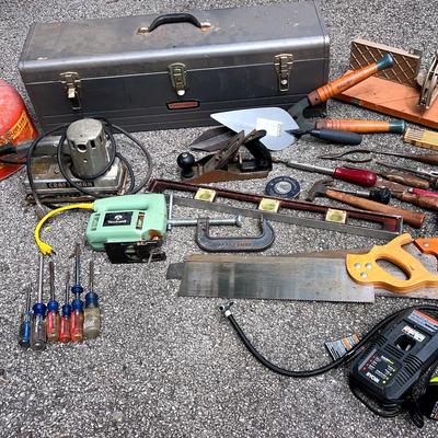 Craftsman toolbox, craftsman tools, and vintage tools