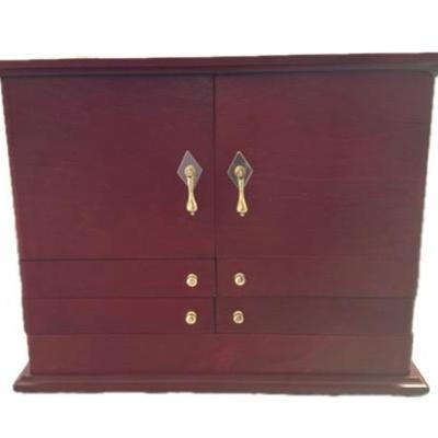 Lori Greiner 4 Tiered Wooden Jewelry Box