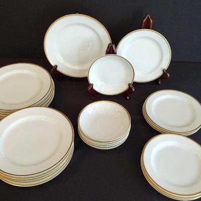 Haviland Limoges "Mirabeau" Soup Bowls (6), Salad (11) & Dessert Plates (7)