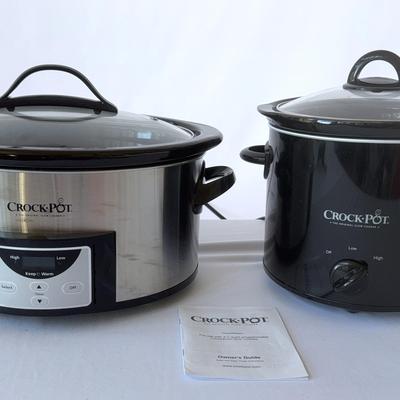 Crockpot Slow Cookers Set Of Two