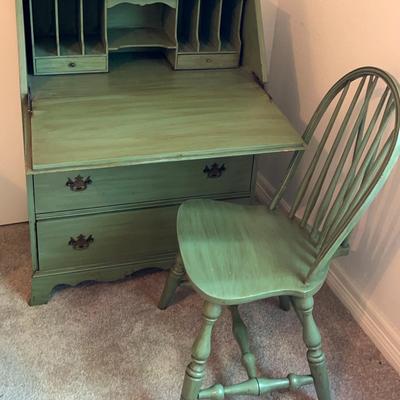 Green Secretary Desk