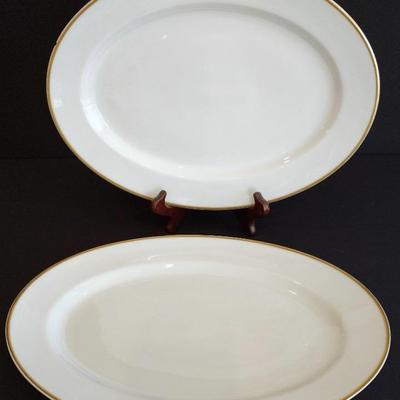 Two Oval Haviland Limoge Serving Platters