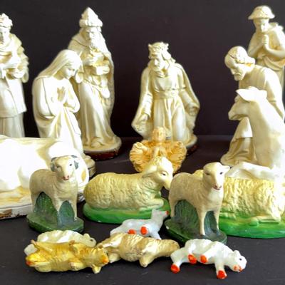 10 Piece Christmas Nativity Set + Additional Animals