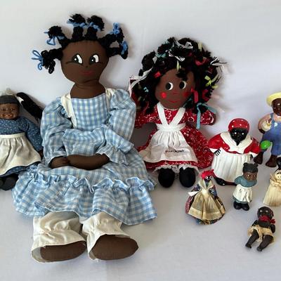 Collection Of African American Dolls & Figurines