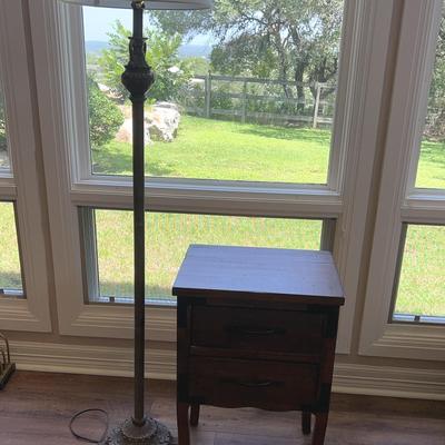 Side Table And Floor Lamp