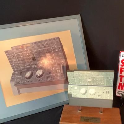 Aircraft Control And Display Model And Matted Print