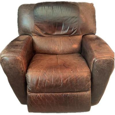 Leather Electric Reclining Chair *upstairs*