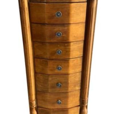 Tall Wooden Jewelry Armoire