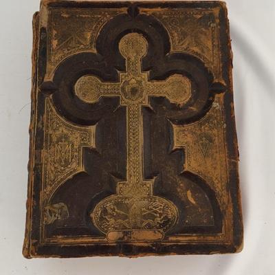 Antique 1800s Holy Bible: Entire Canonical Scriptures
