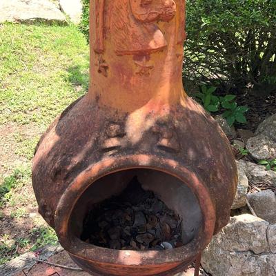 Single Sided Terracotta Chiminea
