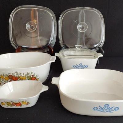 Four Corning Ware Baking Dishes