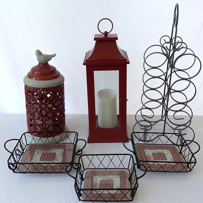 Red Accent Decor