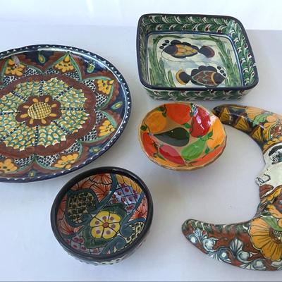 Signed Mexican Bowls And Decor