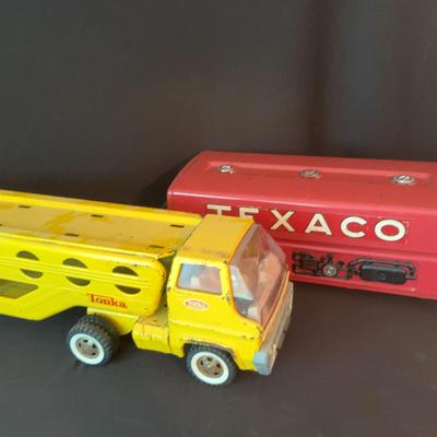 Vintage Metal Tonka And Texaco Trucks 