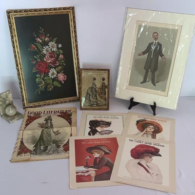 Vanity Fair cartoon print of Andrew B. Law in 1905 and a good literature magazine from 1901