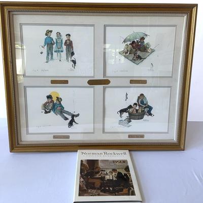 Me And My Pal By Norman Rockwell, Numbered Matted And Framed
