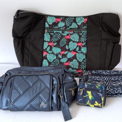 Lug Large Shuffle Tote Brand New, Blue Handbag New & Carousel New  + Wallet