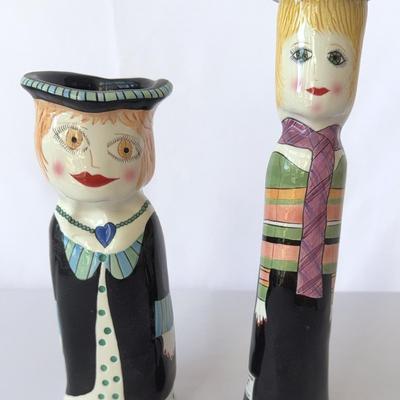 Set Of Handcrafted Art Bella Casa Susan Paley By Ganz