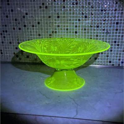 Antique Pairpoint Colias Uranium Pedestal Bowl .jpg