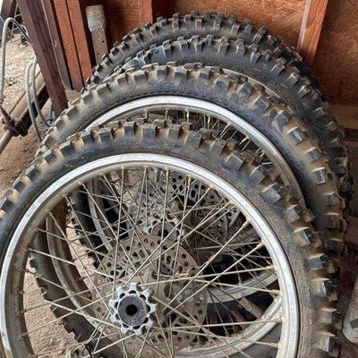 Sale Photo Thumbnail #357: #12200 • 4 Honda Front Dirt Bike Wheels
