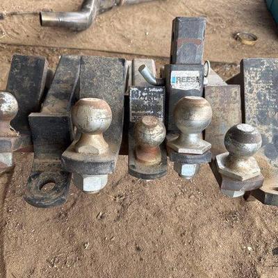 Sale Photo Thumbnail #334: #12070 • 7 Tow Hitch Receivers with 5 Balls
