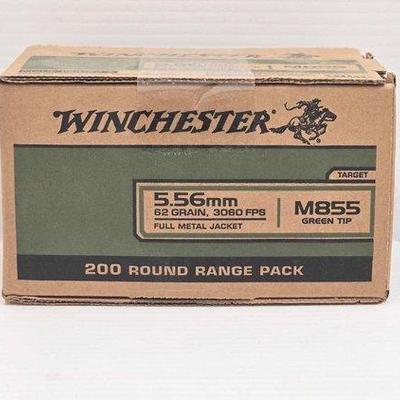 #642 • NEW!!! Winchester 5.56mm M885 Green Tip 200rds
