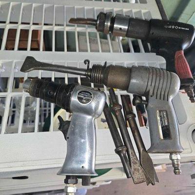#3502 • (3) Air Tools & Attachments
