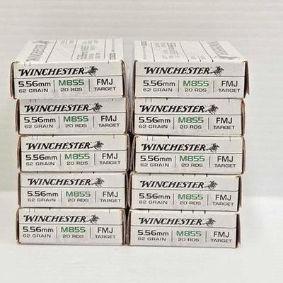 #632 • NEW!!! (10) Winchester 5.56mm 20rds
