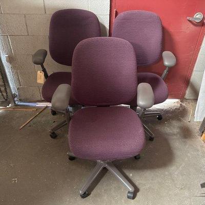 #2513 • 3 Office Rolling Chairs
