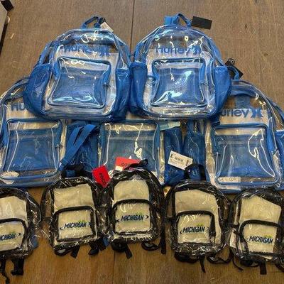 #4582 • NEW! Clear Backpacks
