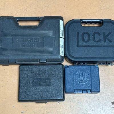 #736 • 4 Hard Pistol Cases
