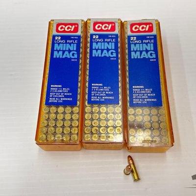 #694 • 300 Rounds of .22lr CCI Mini Mag Ammo
