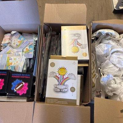 #4072 • 3 Boxes of Party Supplies
