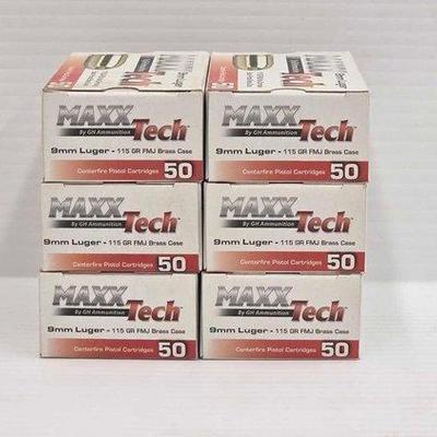 #654 • NEW!!! Maxx Tech 9mm Luger 50rds
