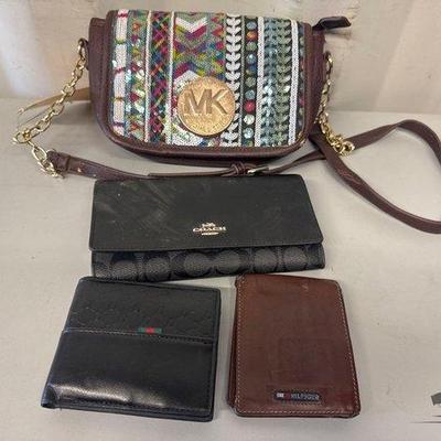 Sale Photo Thumbnail #262: #5546 • Michael Kors Purse, Coach Women’s Wallet, 2 Men’s Wallets
