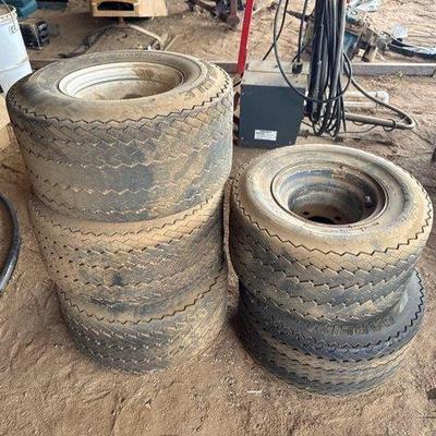 Sale Photo Thumbnail #348: #12096 • 5 4-Lug Golf Cart Wheels with Tires
