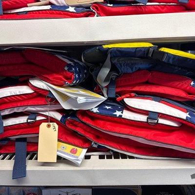 #4578 • 7 DBX and 1 Mustang Survival Life Jackets
